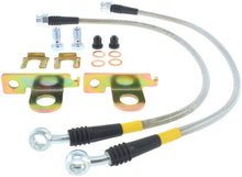 Load image into Gallery viewer, STOPTECH 04-08 CADILLAC STS / 05-08 14-15 CHEVROLET CORVETTE STAINLESS STEEL REAR BRAKE LINES, 950.62503 - eliteracefab.com