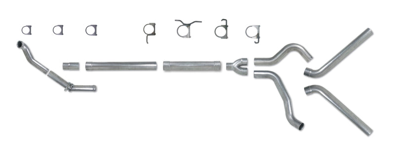 Diamond Eye KIT 4in TB MFLR RPLCMENT PIPE DUAL SS 94-97 5 7 3L F250/F350 PWRSTROKE NFS W CARB STDS Diamond Eye Performance