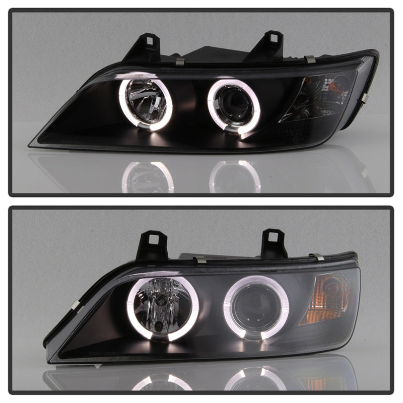 Spyder BMW Z3 96-02 Projector Headlights LED Halo Black High H1 Low H1 PRO-YD-BMWZ396-HL-BK - eliteracefab.com