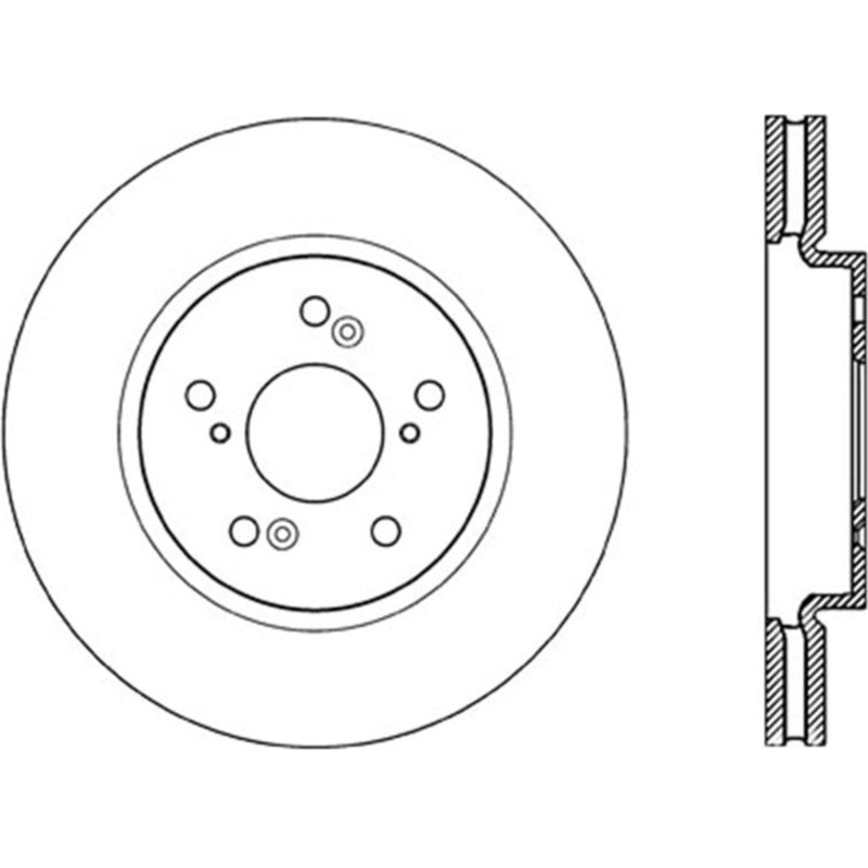 Stoptech 07-12 Acura RDX Front Premium Cryo Rotor Stoptech