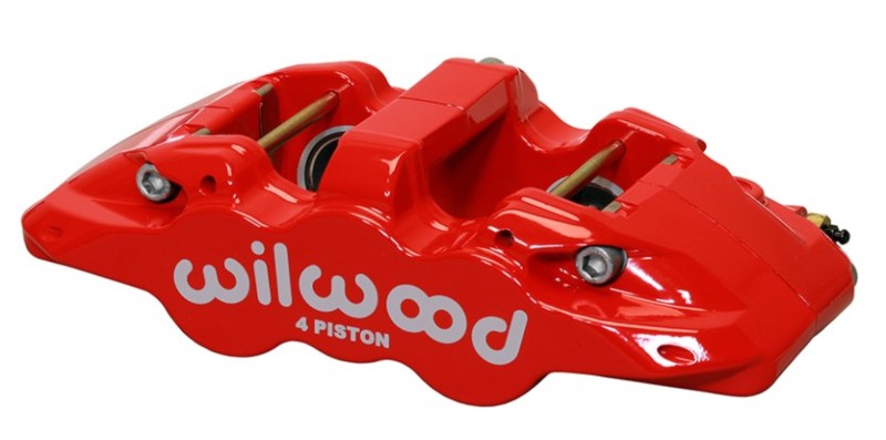 Wilwood Caliper-Aero4 - Red 1.12/1.12in Pistons 0.81in Disc Wilwood