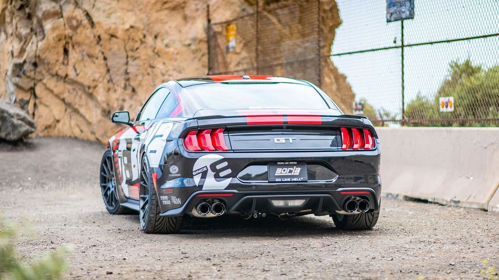 Borla 2018 Ford Mustang GT 5.0L AT/MT (w/o Valves) S-Type 3in Cat-Back Exhaust w/Carbon Fiber Tips