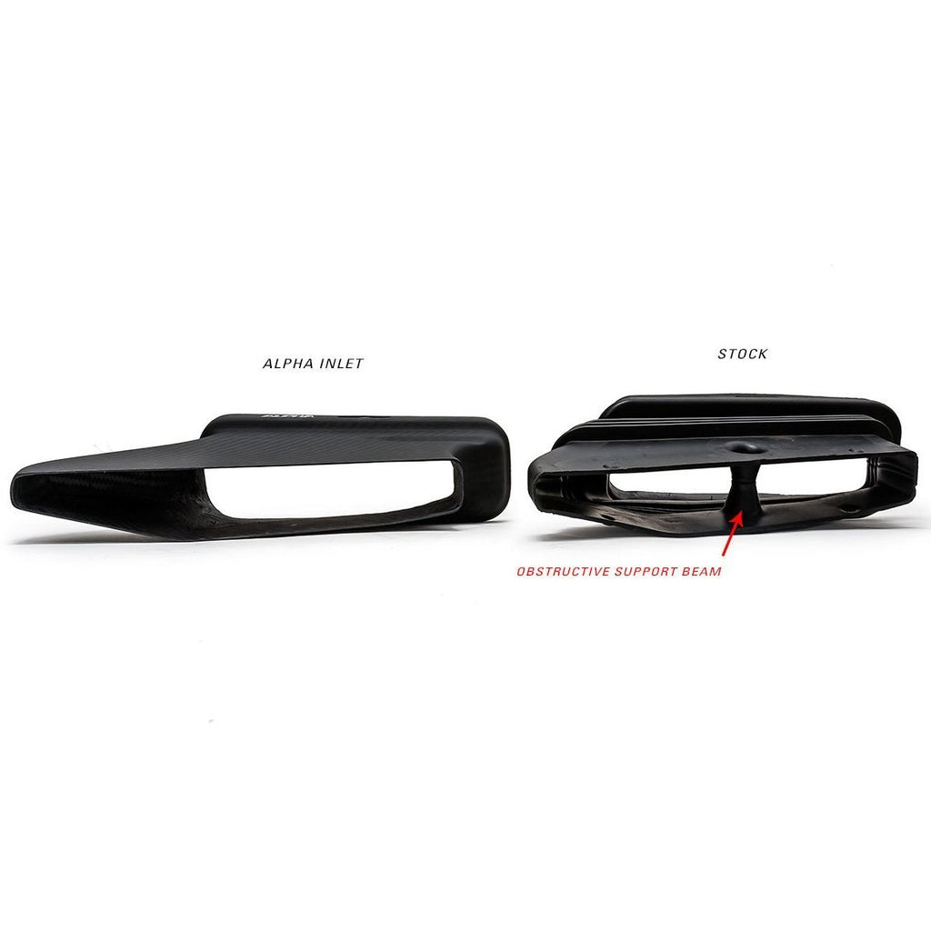 Alpha Carbon Fiber CAI Duct & Air Box Lid | 13-19 Mercedes A45 AMG / 14-19 CLA45 AMG - eliteracefab.com