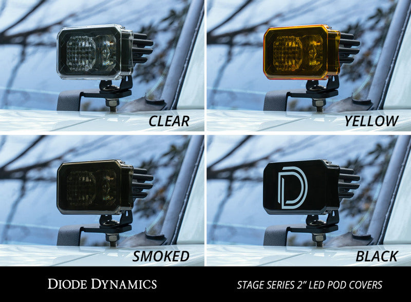 Diode Dynamics Stage Series 2 In LED Pod Cover Black Each Diode Dynamics
