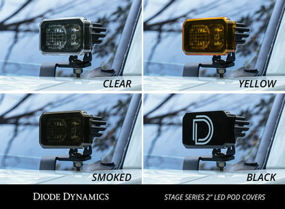 Diode Dynamics Stage Series 2 In LED Pod Cover Black Each Diode Dynamics