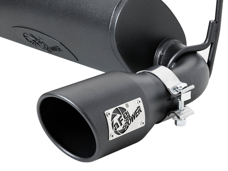 aFe Rebel Series 2.5in 409 SS Cat-Back Exhaust w/ Black Tips 18-19 Jeep Wrangler (JL) V6 3.6L aFe