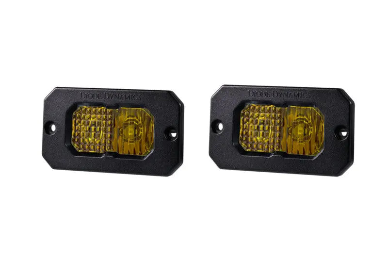Diode Dynamics Stage Series 2in LED Pod Sport - Yellow Combo Flush ABL (Pair) Diode Dynamics