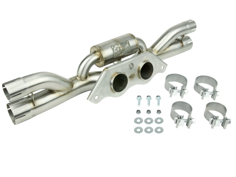 aFe Power MACHForce XP 304 Stainless Secondary Muffler Delete Pipe 14-19 Porsche 911 GT3 3.8L/4.0L aFe