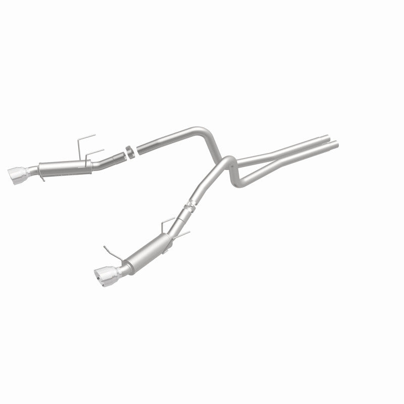 Magnaflow 2014 Ford Mustang V6 3.7L Comp Series Dual Split Rear Polished Stainless C/B Perf Exhaust Magnaflow