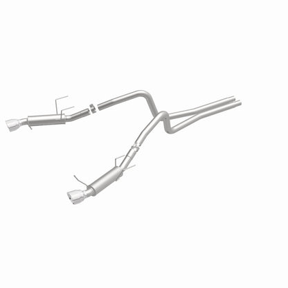 Magnaflow 2014 Ford Mustang V6 3.7L Comp Series Dual Split Rear Polished Stainless C/B Perf Exhaust Magnaflow