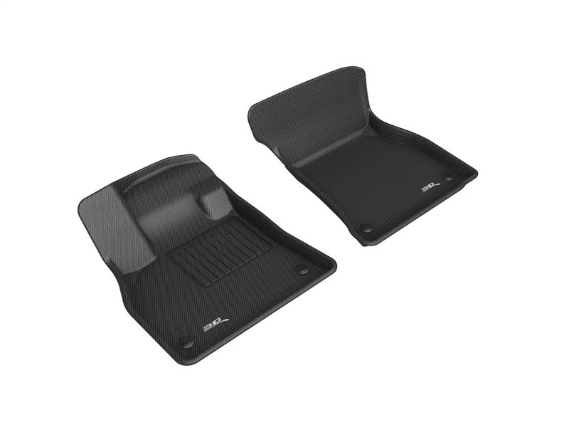 3D MAXpider 19-21 Audi E-Tron Kagu 1st Row Floormats - Black - eliteracefab.com