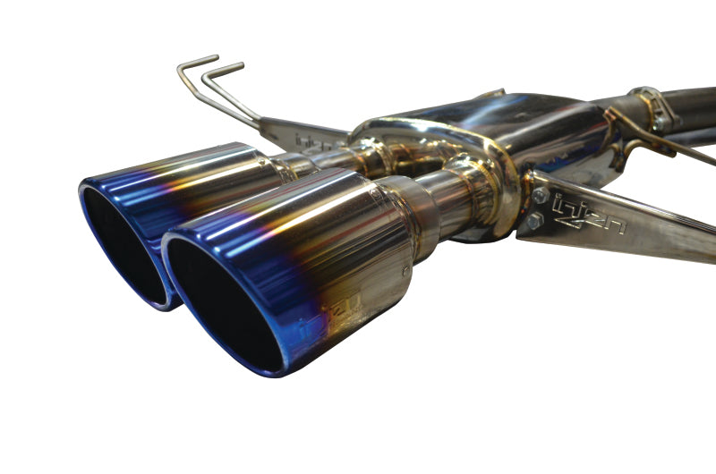 Injen 17-19 Honda Civic Type-R 3in SS Cat-Back Exhaust w/ Dual Burnt Titanium Tips - eliteracefab.com