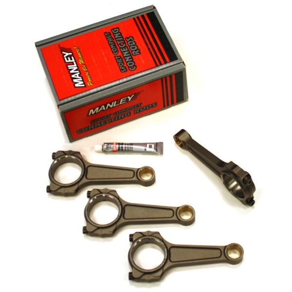 MANLEY 14432-4 Pro Series I-Beam Turbo Tuff Design Connecting Rod Set - eliteracefab.com