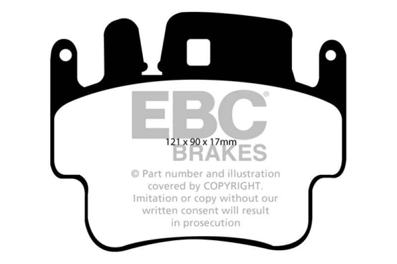 EBC 98-05 Porsche 911 (996) (Cast Iron Rotor only) 3.4 Carrera 2 Yellowstuff Front Brake Pads - eliteracefab.com