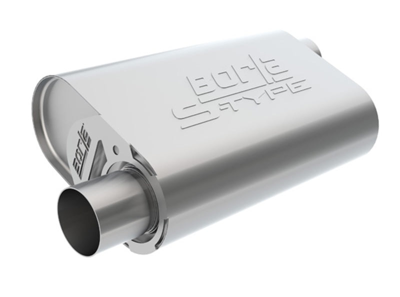 Borla CrateMuffler LS3 S-Type 2.50in Offset/Offset 14inx4.35inx9in Oval Muffler Borla