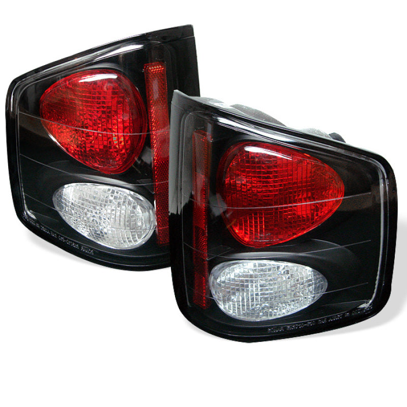 Spyder Chevy S10 94-04/GMC Sonoma 94-04/Isuzu Hombre 96-00 Euro Tail Lights Blk ALT-YD-CS1094-BK - eliteracefab.com