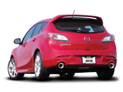 Borla 10-13 Mazda 3/Mazdaspeed 3 2.5L/2.3L Turbo FEW MT Hatchback SS Exhaust (rear section only) - eliteracefab.com