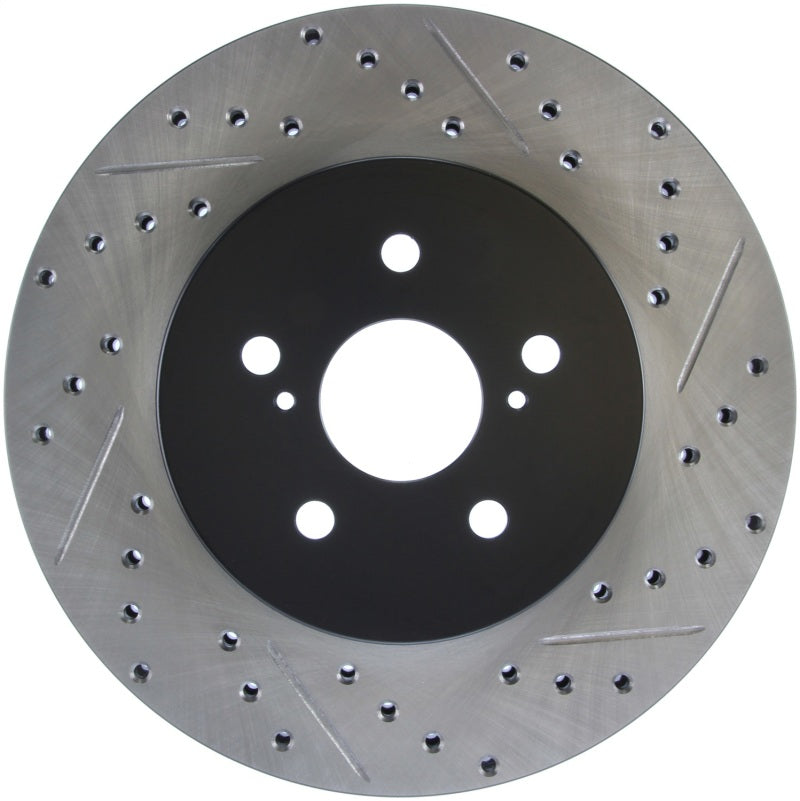 StopTech 04 Lexus RX330 SportStop Slotted & Drilled Left Rear Rotor Stoptech