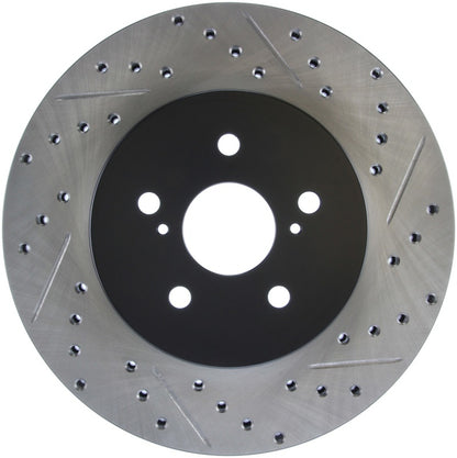 StopTech 04 Lexus RX330 SportStop Slotted & Drilled Left Rear Rotor Stoptech