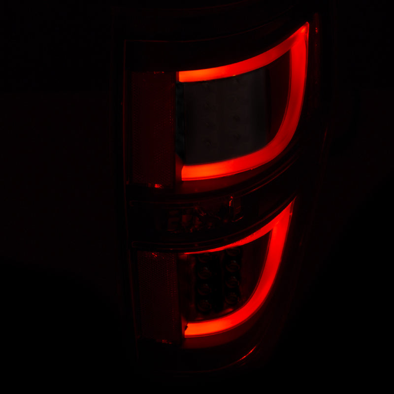 ANZO USA Ford F-150 Led Taillights Black; 2009-2013 - eliteracefab.com