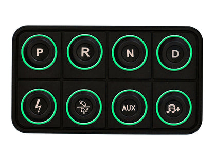 AEM EV 8 Button Keypad CAN Based Programmable Backlighting - eliteracefab.com
