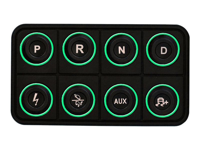 AEM EV 8 Button Keypad CAN Based Programmable Backlighting - eliteracefab.com