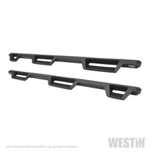 Load image into Gallery viewer, Westin 99-16 Ford F-250/350/450/550 CC (6.75ft Bed) HDX Drop Whl to Whl Nerf Step Bars - Text Blk - eliteracefab.com