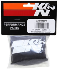 K&N Universal Precharger Round Straight Air Filter Wrap Black - eliteracefab.com