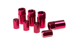 Load image into Gallery viewer, WHEEL MATE ALUMINUM TPMS VALVE STEM COVER – RED ANODIZE - eliteracefab.com