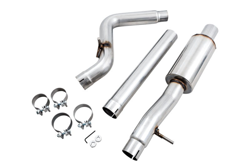 AWE Tuning 07-18 Jeep Wrangler JK/JKU 3.6L Tread Edition Axle-Back Dual Exhaust - Chrome Silver Tips AWE Tuning
