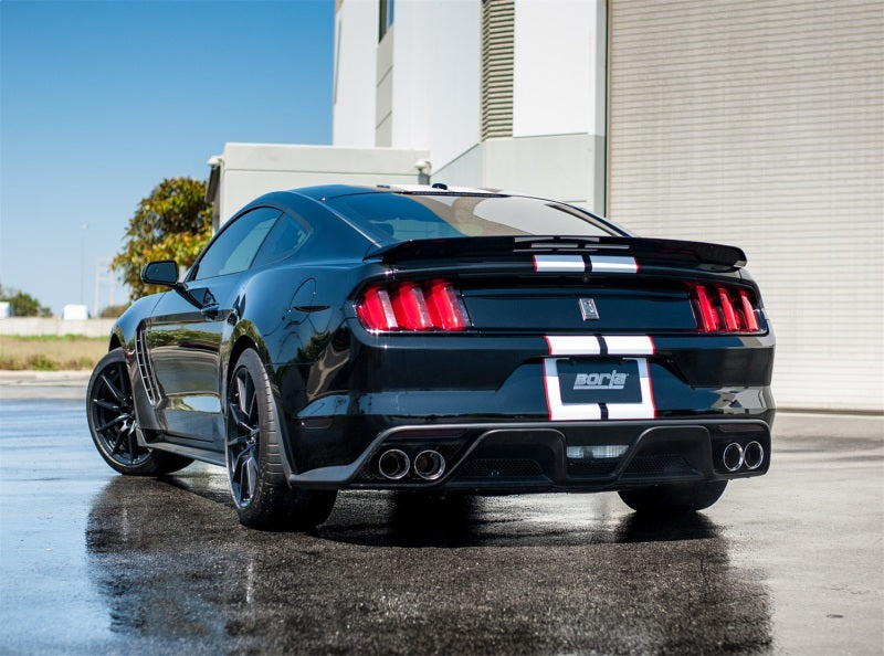 Borla 15-16 Ford Mustang Shelby GT350 5.2L ATAK Cat Back Exhaust (Uses Factory Valence) - eliteracefab.com