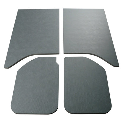 DEI 11-18 Jeep Wrangler JK 2-Door Boom Mat Headliner - 4 Piece - Gray Leather Look DEI