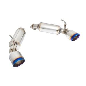 Remark 09-19 Nissan 370z Axle Back Exhaust w/Burnt Stainless Double Wall Tip - eliteracefab.com