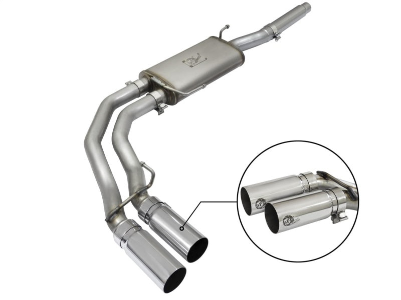 aFe Rebel Exhausts Cat-Back SS Ford F-150 04-08 V8 4.6/5.4L w/ Polished Tips aFe