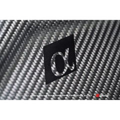 AMS Red Alpha Matte Carbon Front Duct | 2016-2021 Infiniti Q50/Q60 3.0T - eliteracefab.com