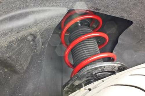 BMR LOWERING SPRINGS DRAG 1.25" FRONT 0.25" REAR - RED (2015+ MUSTANG ) - eliteracefab.com