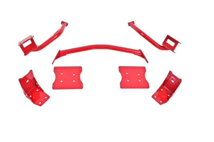 BMR TORQUE BOX REINFORCEMENT UPPER & LOWER PLATE KIT RED (79-04 MUSTANG) - eliteracefab.com