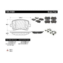 Load image into Gallery viewer, CENTRIC POSIQUIET 08-11 AUDI TT 2.0L/3.2L REAR BRAKE PADS, 104.11081 - eliteracefab.com