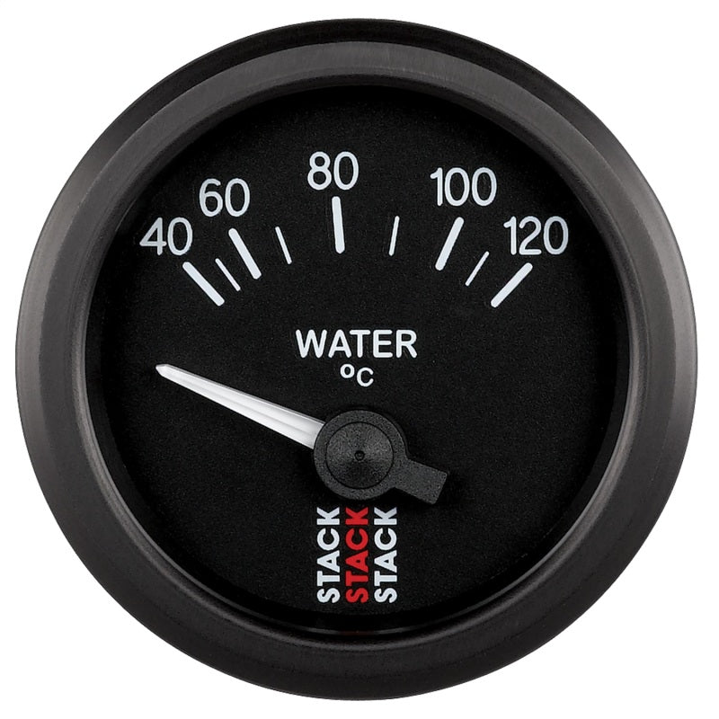 Autometer 52mm Stack Instruments 40-120 Degree C Electric Water Temperature Gauge - Black ST3207