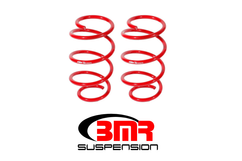 BMR 15-17 S550 Mustang Front Drag Version Lowering Springs - Red - eliteracefab.com