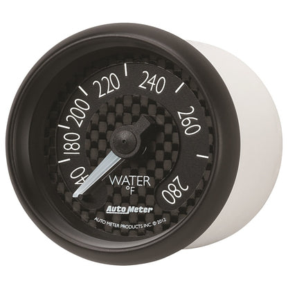 Autometer GT Series 52mm Mechanical 140-280 Deg F Water Temperature Gauge 8031