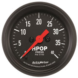 AutoMeter GAUGE; HIGH PRESS OIL PUMP; 2 1/16in.; 4KPSI; DIGITAL STEPPER MOTOR; Z-SERIES