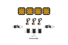 Load image into Gallery viewer, Diode Dynamics SS5 Pro Universal CrossLink 4-Pod Lightbar - Yellow Driving