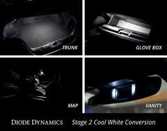 Diode Dynamics Mustang Interior Light Kit 15-17 Mustang Stage 2 - Cool - White
