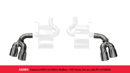 Corsa 16-17 Chevy Camaro SS 2.75in Inlet / 4in Outlet Polished Tip Kit (For Corsa Exhaust Only) CORSA Performance