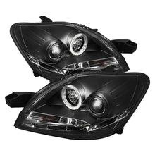 Load image into Gallery viewer, Spyder Toyota Yaris 07-11 4Dr Projector Headlights LED Halo DRL Blk PRO-YD-TYA074D-DRL-BK - eliteracefab.com