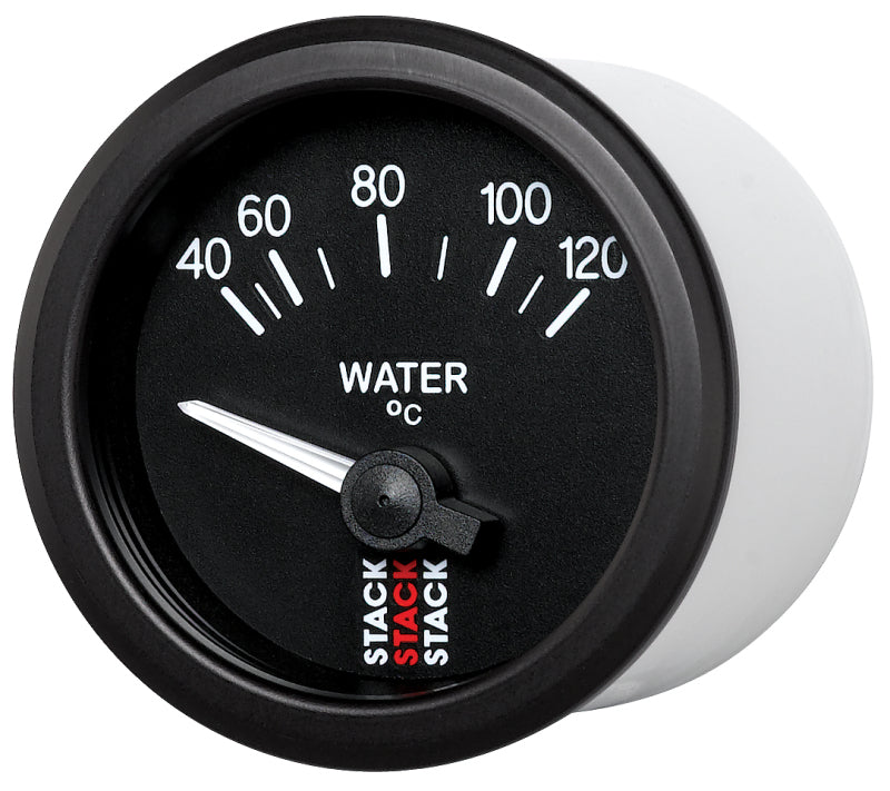 Autometer 52mm Stack Instruments 40-120 Degree C Electric Water Temperature Gauge - Black ST3207