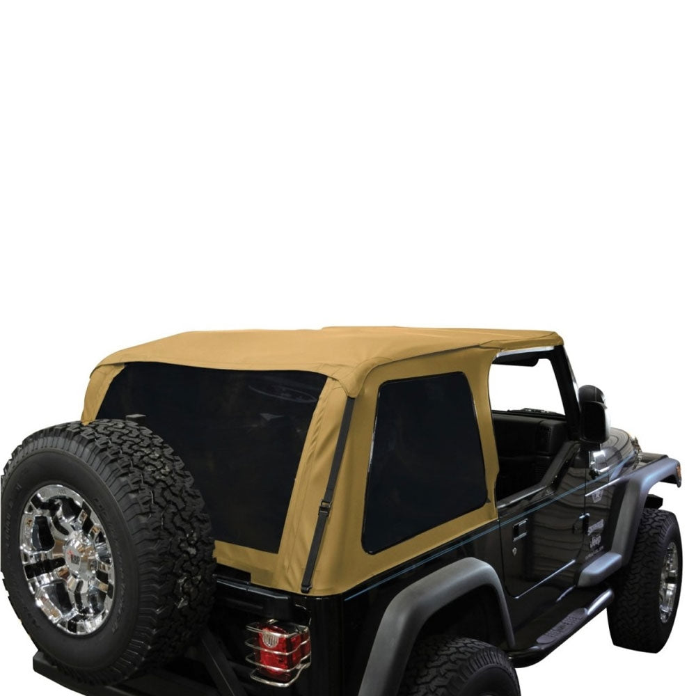 Rampage 1997-2006 Jeep Wrangler(TJ) Frameless Soft Top Kit - Spice - eliteracefab.com