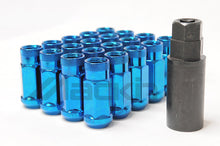 Load image into Gallery viewer, Wheel Mate Monster Open End Lug Nut Set of 20 - Blue 1/2in