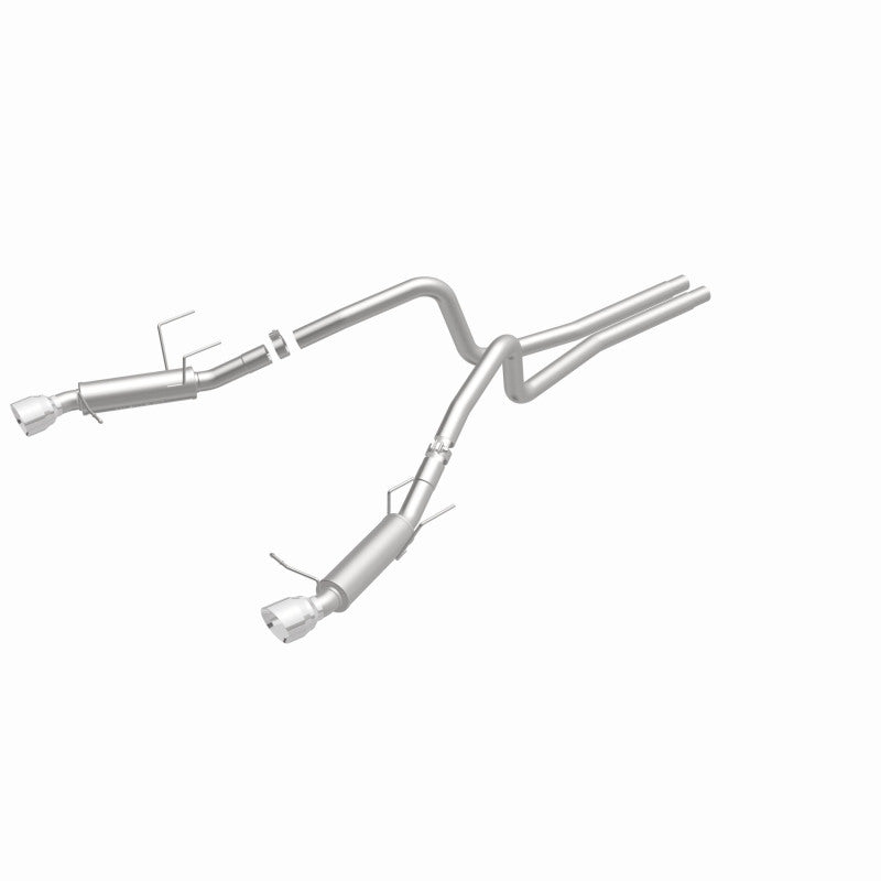 Magnaflow 2014 Ford Mustang V6 3.7L Comp Series Dual Split Rear Polished Stainless C/B Perf Exhaust Magnaflow